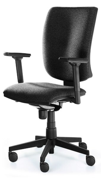 ALBA kancelářská židle ALBA Lara, černá, Mechanika: Synchronní, Hlavová opěrka: Ne, Bederní opěrka: Ne, Područky: P41, Kříž: Plastový černý, Materiál: Látka odolnost 60 000 cyklů