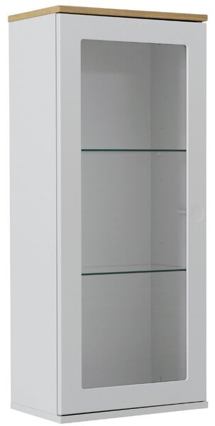 Matně bílá lakovaná nástěnná vitrína Tenzo Dot 95 x 40,5 cm