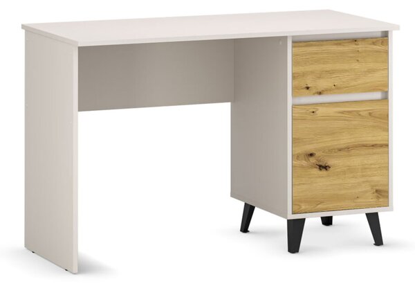 Psací stůl BORG 1d1s/120 kašmír / dub artisan