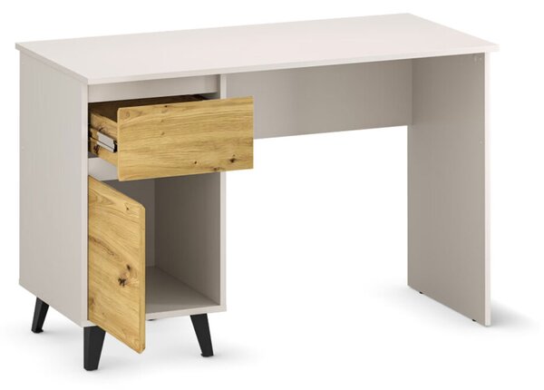 Psací stůl BORG 1d1s/120 kašmír / dub artisan