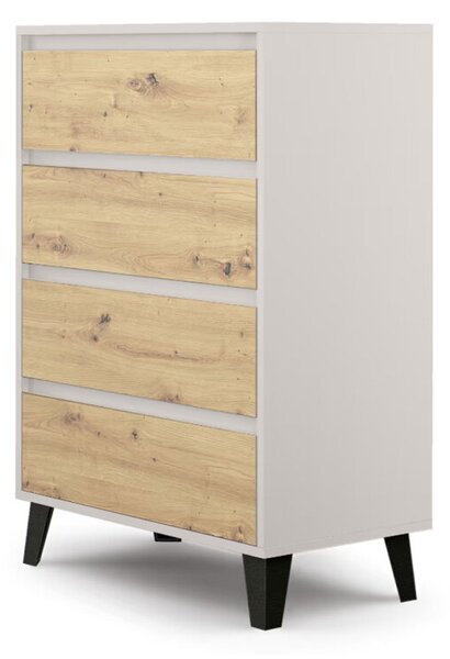 Komoda Borg 4s/70 kašmír / dub artisan