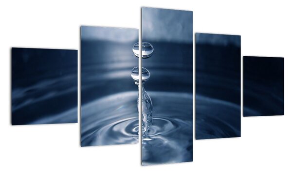 Obraz kapky vody (125x70cm)