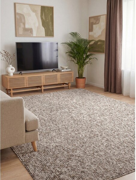 Šedý pratelný koberec 240x340 cm Rocco Taupe – Elle Decoration