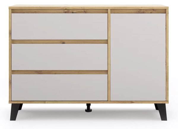 Komoda Borg 1d3s dub artisan / kašmír