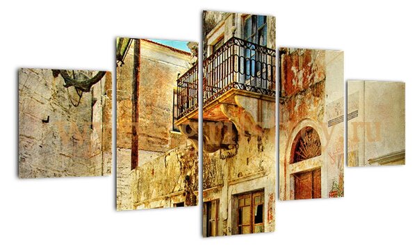 Moderní obraz - město (125x70cm)
