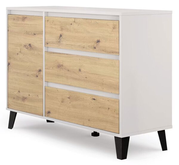 Komoda Borg 1d3s kašmír / dub artisan