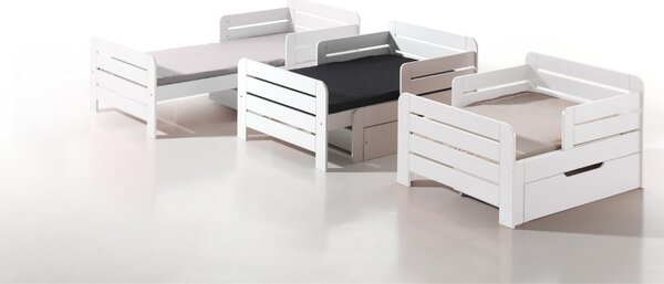 Vipack Dřevěná dětská postel Jumper 90 x 140/160/200 cm