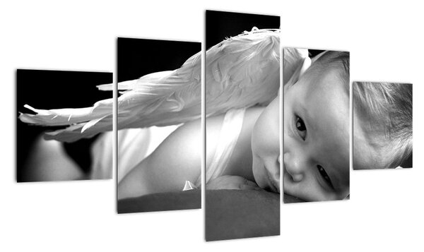 Dítě - anděl - obrazy na zeď (125x70cm)