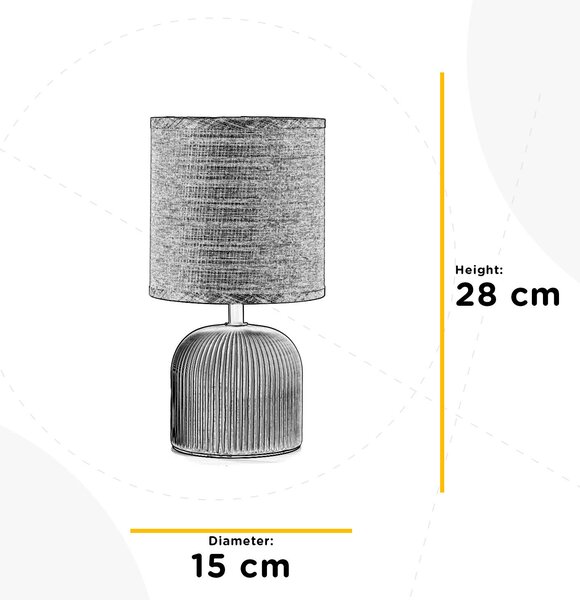 STOLNÍ LAMPA, E14, 15/28 cm - Online Only svítidla, Online Only