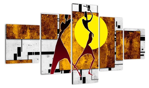 Moderní abstraktní obrazy (125x70cm)