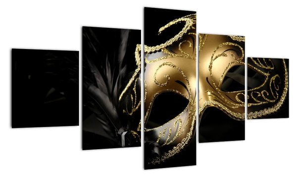 Karnevalová maska - moderní obraz (125x70cm)