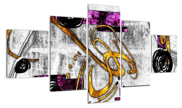 Abstrakce - moderní obrazy (125x70cm)