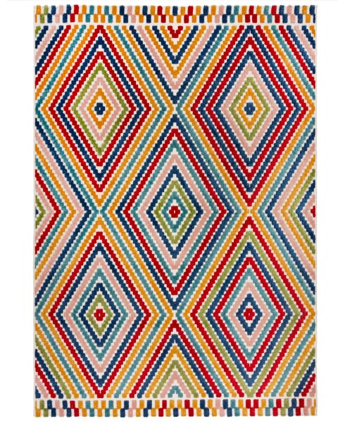 Flair Rugs, Kusový koberec Miami Bay Diamond Multi – na ven i na doma, 200x290, vícebarevná, exteriér