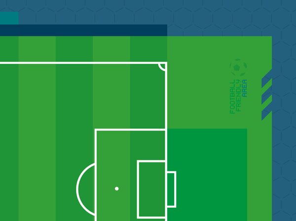FUGU Fotbalová tapeta - Football friendly area dark Materiál: Digitální eko vlies - klasická tapeta nesamolepicí