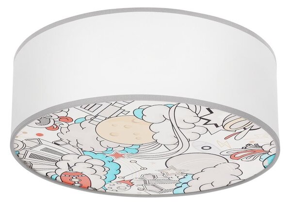 Dětské stropní svítidlo KIDDY 2xE27/40W/230V bílá/béžová