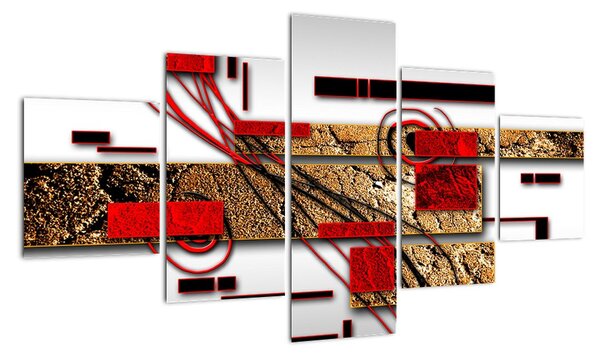 Moderní obraz - abstrakce (125x70cm)