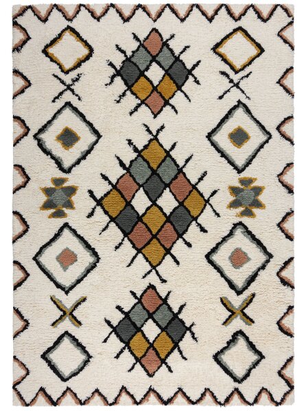 Flair Rugs, Kusový koberec Moroccan Midar Shaggy Multi, 120x170, vícebarevná, ložnice