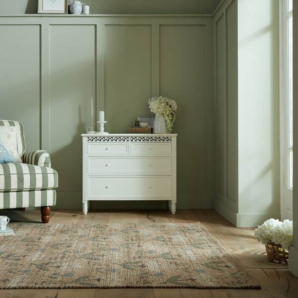 Flair Rugs, Kusový koberec Nadya Arriana Floral Natural, 120x170, hnědá, ložnice