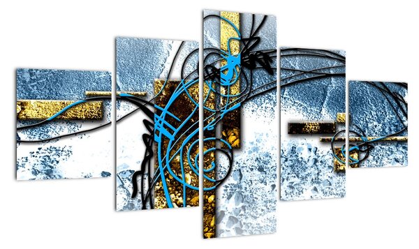 Moderní obraz - abstrakce (125x70cm)
