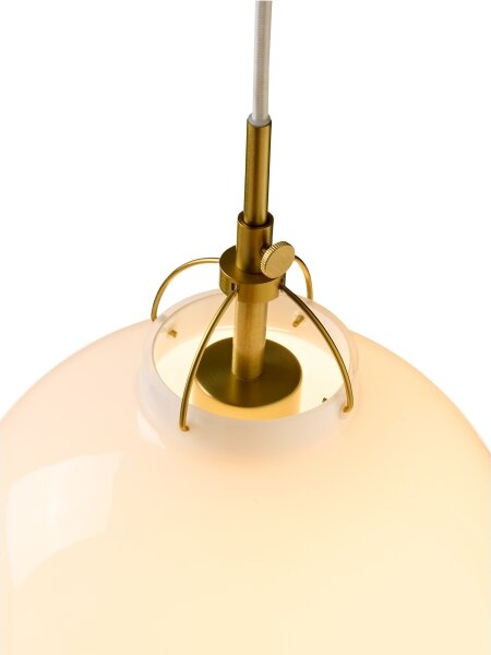 Halo Design 748068 - Lustr na lanku TOSCANA 1xE27/40W/230V pr. 36 cm krém./mosaz