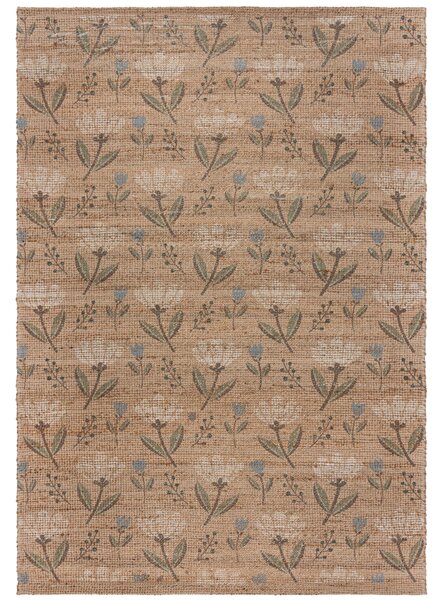 Flair Rugs, Kusový koberec Nadya Arriana Floral Natural, 120x170, hnědá, ložnice