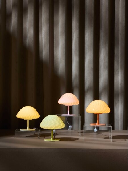 Halo Design 747047 - Stolní lampa CANDY MINI MUSH 1xG9/25W/230V pr. 17 cm růžová