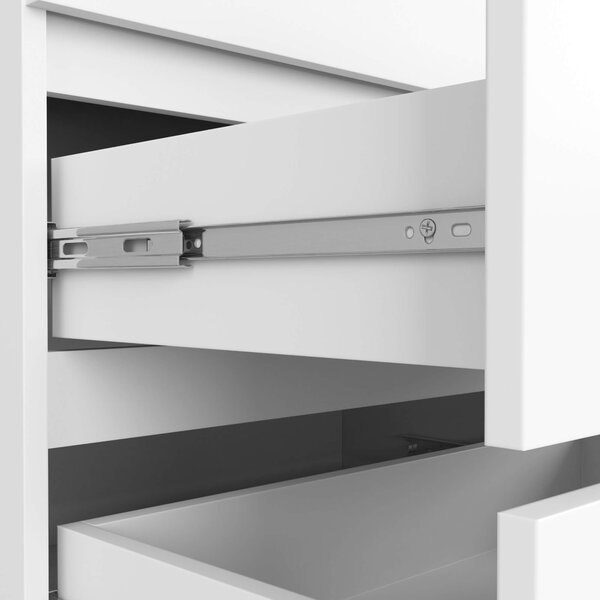 Ak furniture Komoda Rollo K 140 cm bílá matná