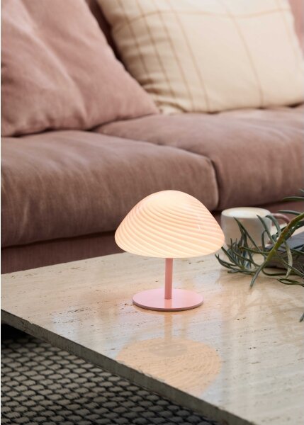 Halo Design 747047 - Stolní lampa CANDY MINI MUSH 1xG9/25W/230V pr. 17 cm růžová