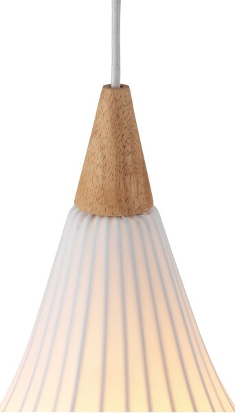 Halo Design 746262 - Lustr na lanku DROPS 1xE27/40W/230V pr. 30 cm bílá/dub