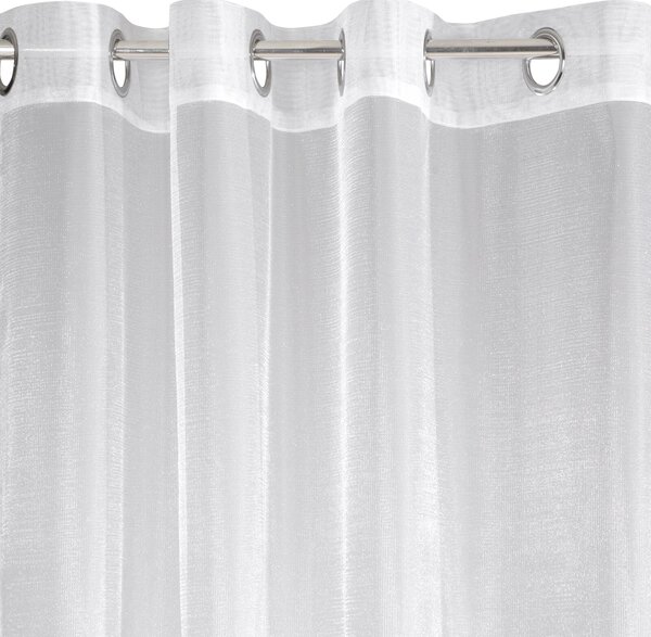 ZÁCLONA NA KROUŽCÍCH ESEL 350X250 CM BÍLÁ BX