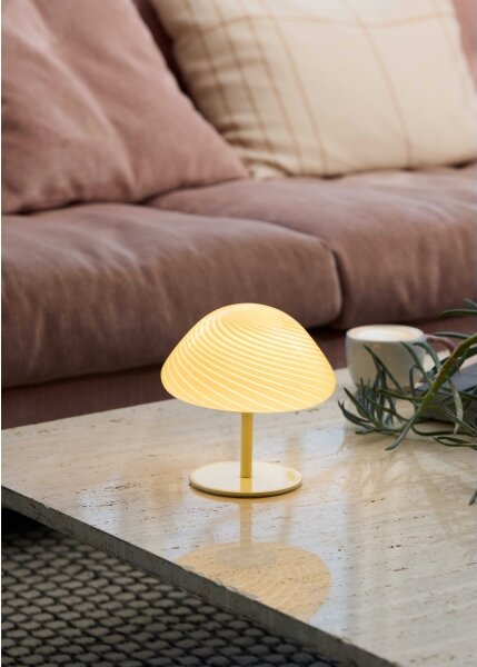 Halo Design 747016- Stolní lampa CANDY MINI MUSH 1xG9/25W/230V pr. 17 cm béžová