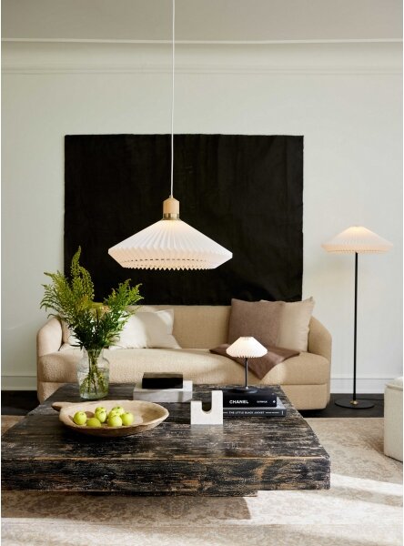Halo Design 745043 - Stojací lampa PARIS 1xE27/40W/230V černá/bílá/dub