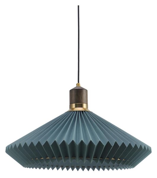 Halo Design 744275-Lustr na lanku PARIS 1xE27/60W/230V pr. 56 cm modrá/mosaz/dub