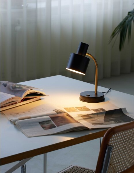 Halo Design 746927 - Stolní lampa VOGUE 1xE27/40W/230V černá/mosaz