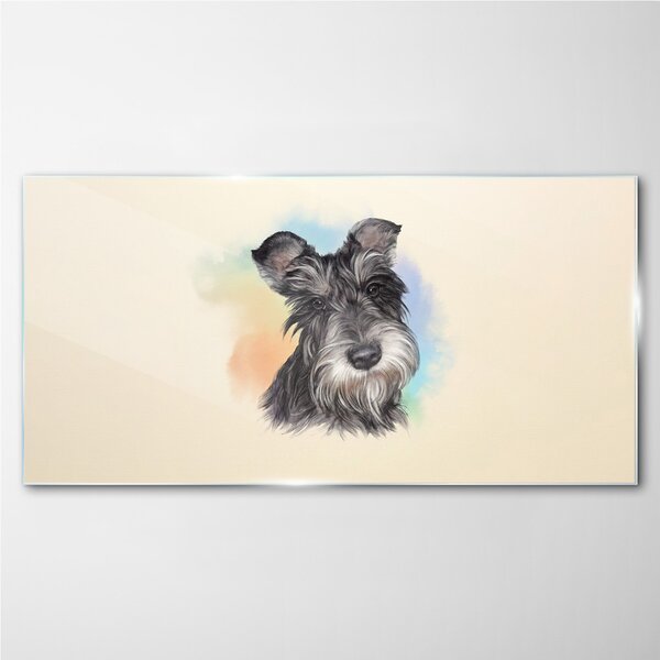 Obraz na skle Obraz na skle Malování zvířecí pes