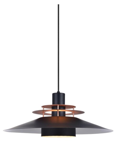 Halo Design 744503 - Lustr na lanku RIVOLI 1xE27/40W/230V pr. 50 cm černá/měděná