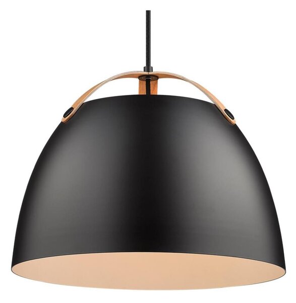 Halo Design 734887 - Lustr na lanku OSLO 1xE27/40W/230V pr. 40 cm černá/dub
