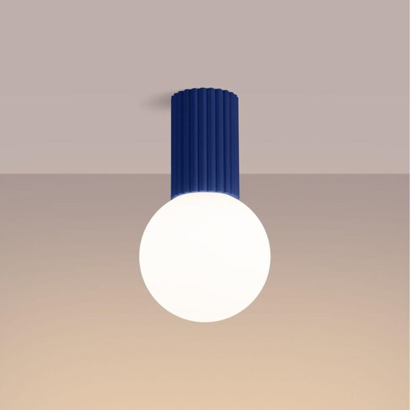 Sollux SL.1738 - Koupelnové stropní svítidlo HALO 1xG9/8W/230V IP44 modrá