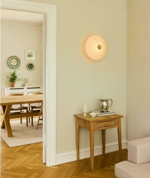 Halo Design 745111- Nástěnné svítidlo PARIS 1xE27/40W/230V pr. 56 cm krémová/dub