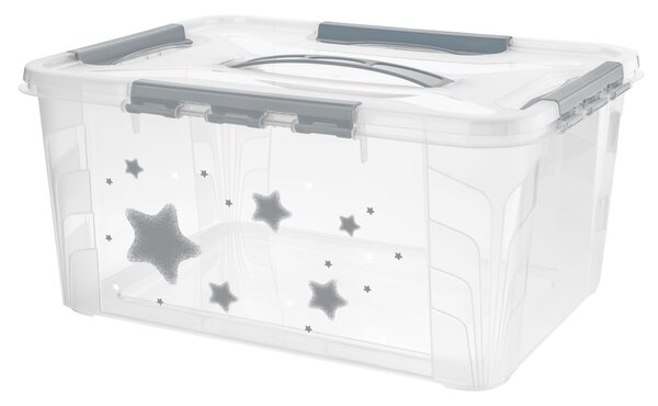 KEEEPER Domácí úložný box velký "Stars", Kosmická šedá