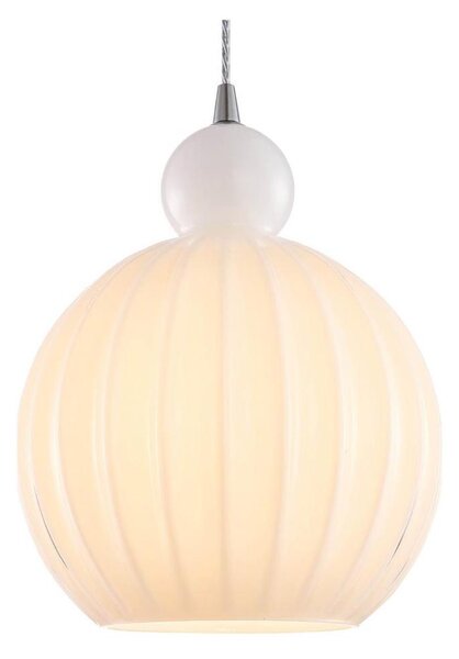 Halo Design 737321 - Lustr na lanku BALL BALL 1xE27/40W/230V pr. 32 cm bílá