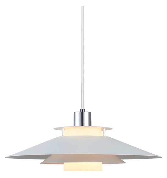 Halo Design 990792 - Lustr na lanku RIVOLI 1xE27/40W/230V pr. 40 cm bílá/l.chrom