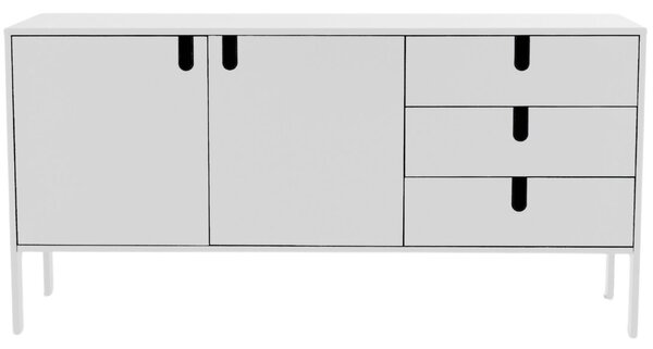 Matně bílá lakovaná komoda Tenzo Uno 171 x 46 cm