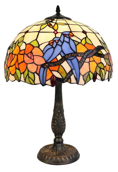 Brilagi - Tiffany vitrážová stolní lampa JUNGLE 2xE27/60W/230V