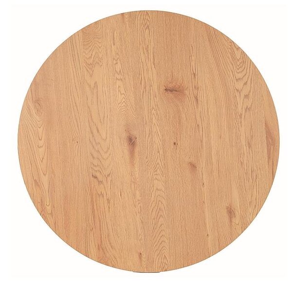 Jídelní stůl Tetis, průměr 100 cm, dub / černá