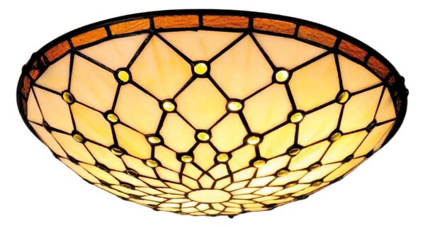 BRILAGI - Tiffany vitrážové stropní svítidlo IVORY 2xE27/60W/230V pr. 40 cm