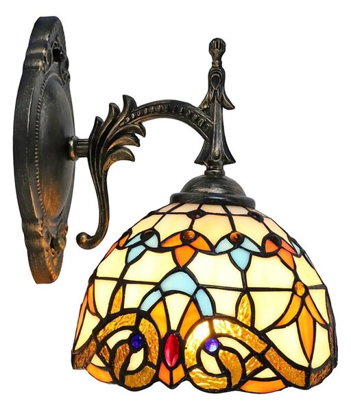 Brilagi - Tiffany vitrážová nástěnná lampa MIRABELLA 1xE14/40W/230V