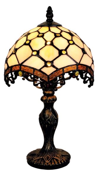 Brilagi - Tiffany vitrážová stolní lampa IVORY 1xE27/60W/230V