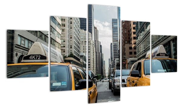Obraz New-York - žluté taxi (125x70cm)