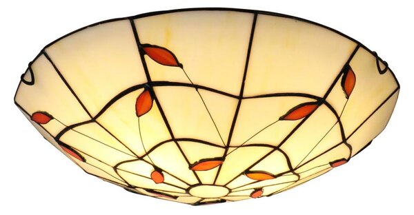 Brilagi - Tiffany vitrážové stropní svítidlo FOLIA 2xE27/60W/230V pr. 40 cm